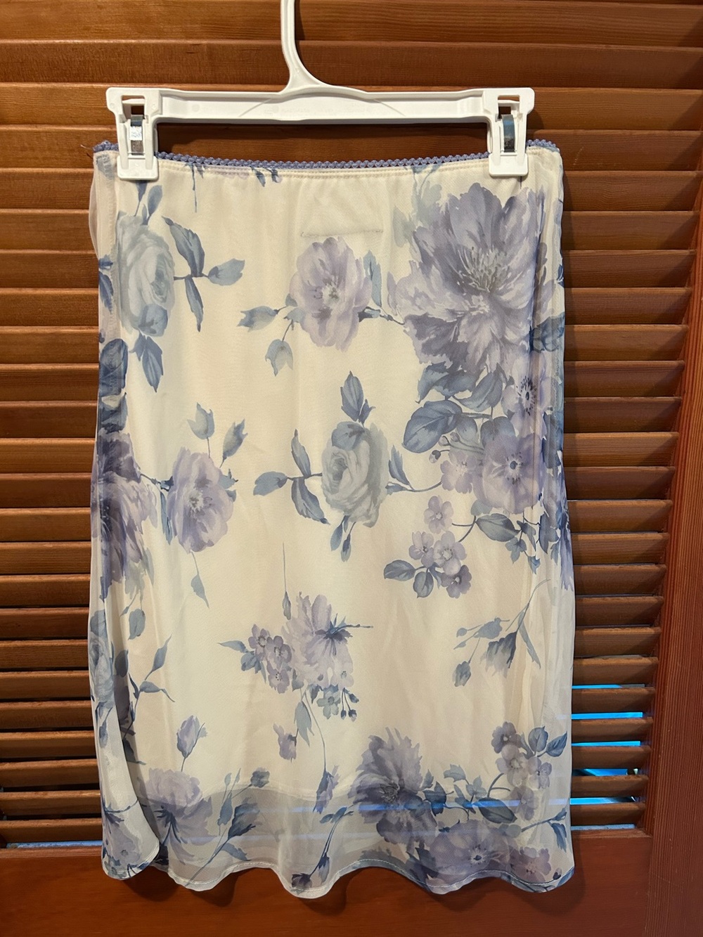 Vintage Connected purple and cream slip skirt S - Picture 2 of 5